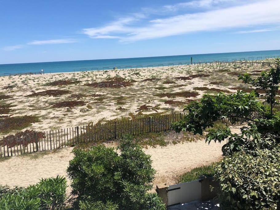 Villa Face A La Mer Sur Le Sable 8 Clim A L'Etage Ле Баркарес Экстерьер фото